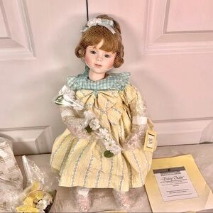 NEW Ashton Drake Galleries "Daisy Chain" Porcelain Doll